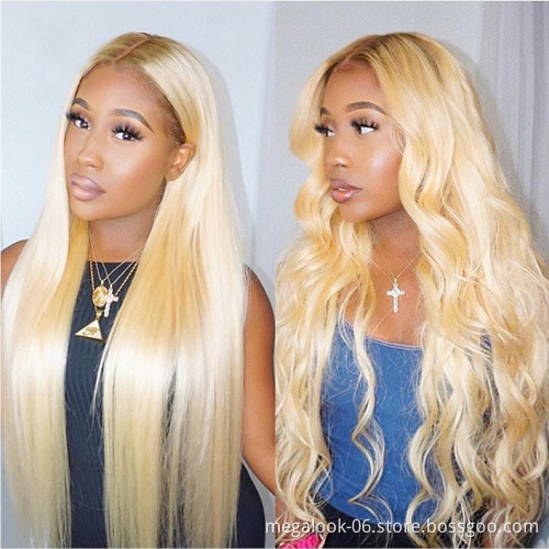 Peruvian 613 Blonde Colored Wig,Raw Virgin Transparent Hd Full Lace Human Hair Wig,100% Wig Human Hair Lace Front